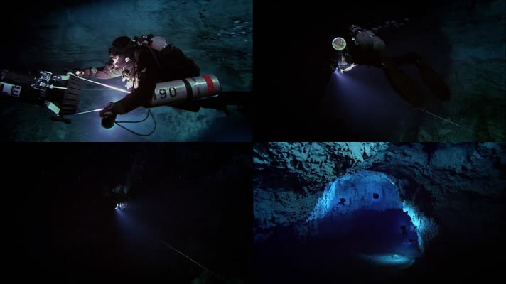 潜水岩洞探险