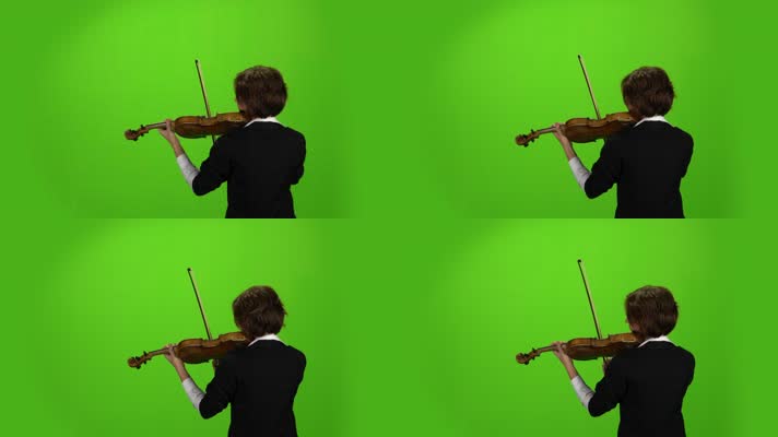 拉小提琴 管弦乐队 艺术表演 演绎名曲 管弦