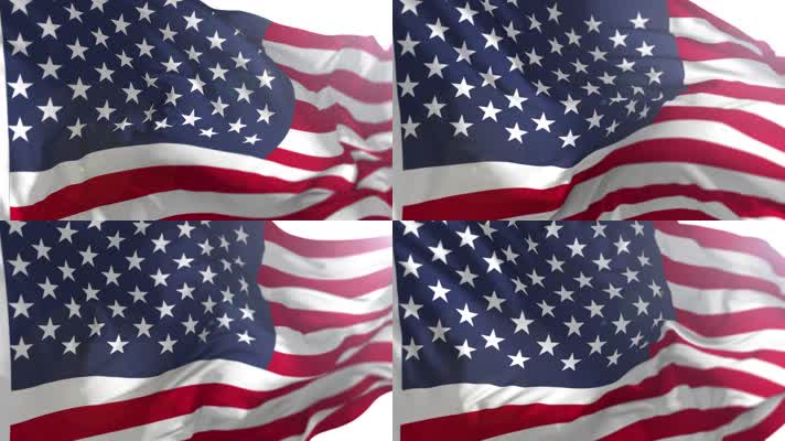 【4K】美国国旗(动画循环)