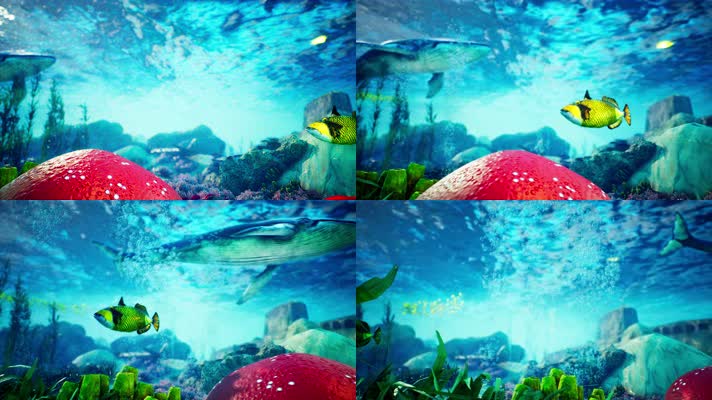 【4K】海底三维动画
