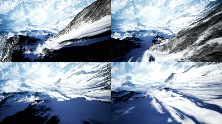 【4K】雪山三维动画