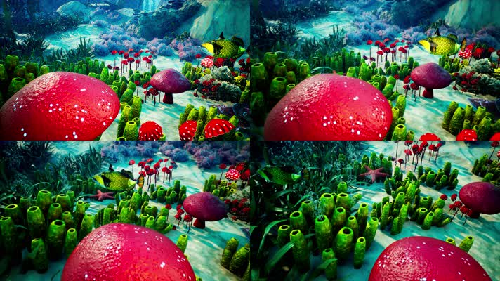 【4K】海底三维动画