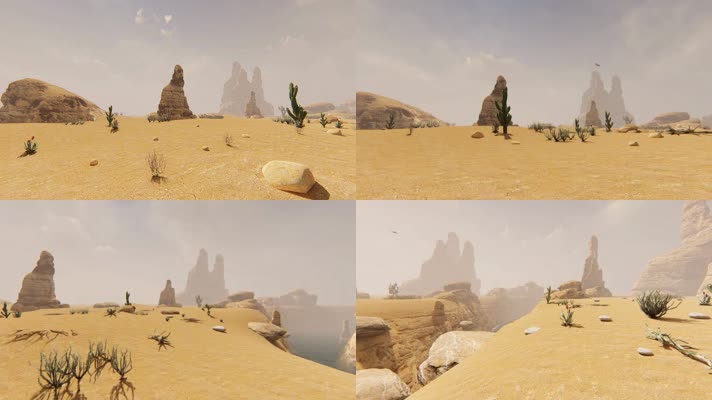沙漠大雾三维动画