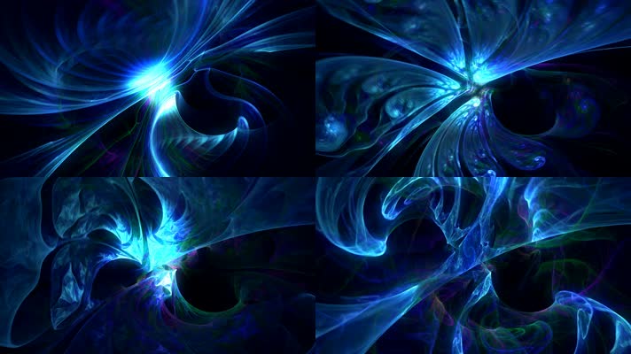 抽象蓝色漩涡