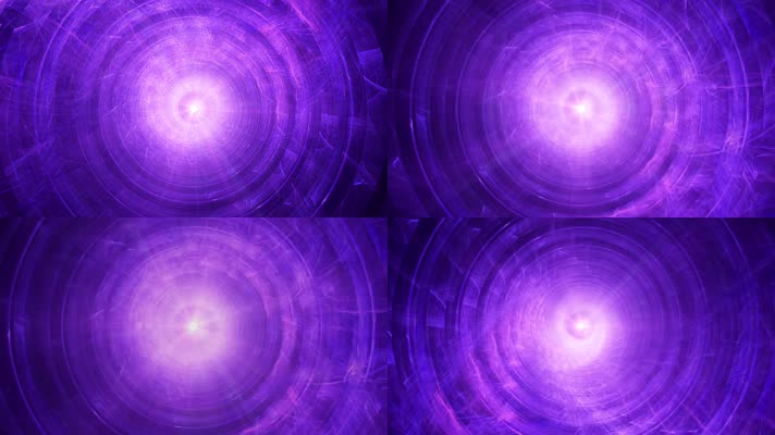 紫色分形隧道