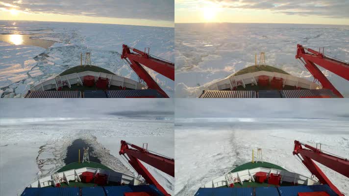 破冰船科学考查船极地航行
