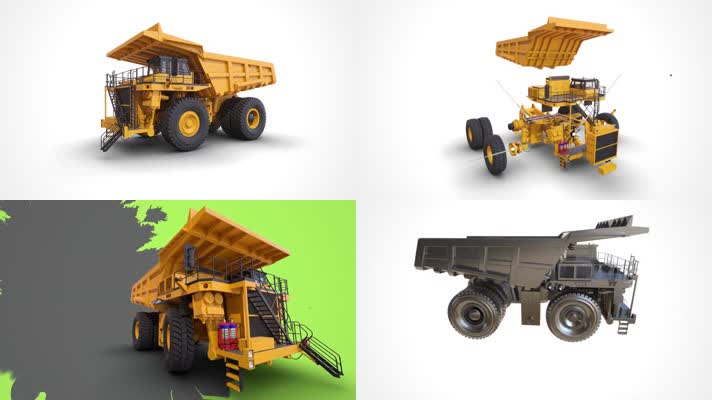 重工业矿车3D动画