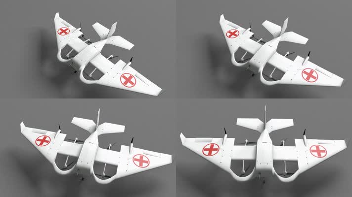 3D模型飞机展示 4K视频