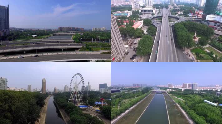 郑州市 城市美景 风光道路环境 郑东新区
