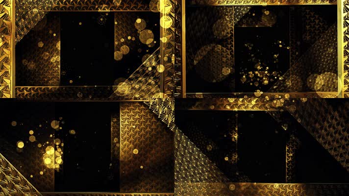 【4K】金色装饰艺术背景