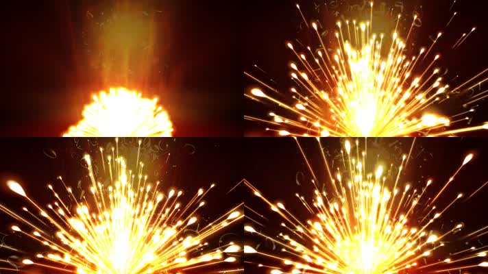 4K粒子烟花爆发LED视频