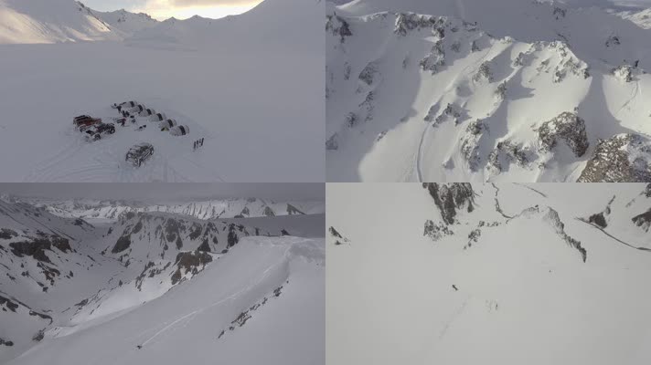 【4K】高山滑雪