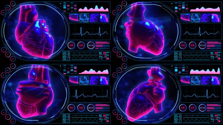 心脏VR全息影像监控医疗影像医学科技