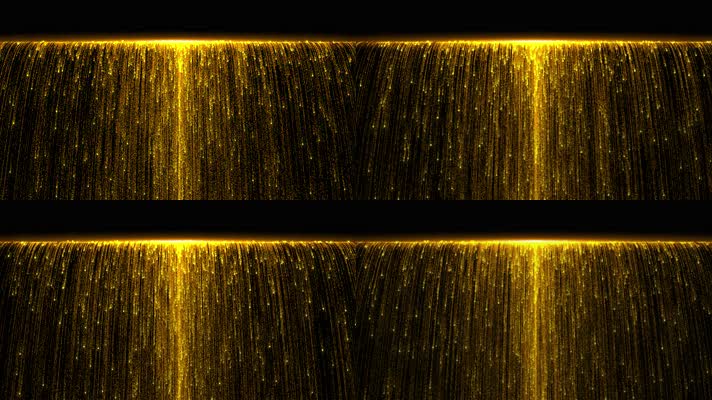 【原创】金色粒子瀑布