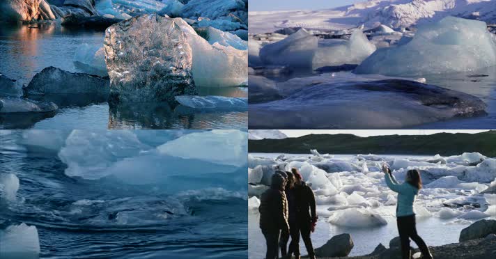 大海浮冰气候变暖地球温室效应灾难