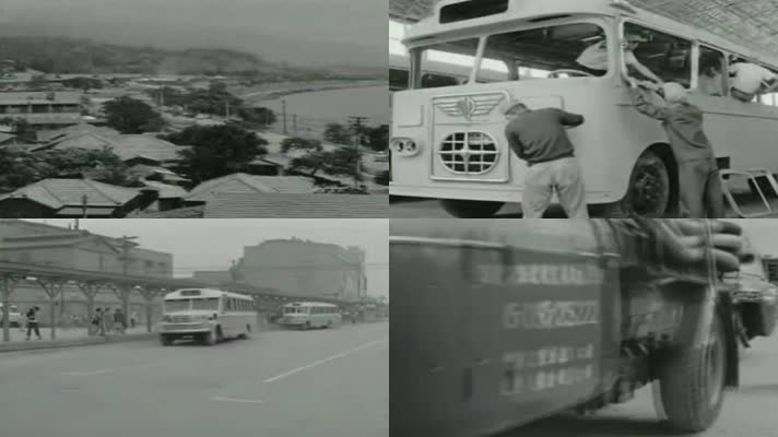 60年代台北公交车+环卫车队