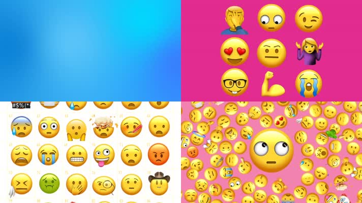 102个社交网络Emoji表情动画