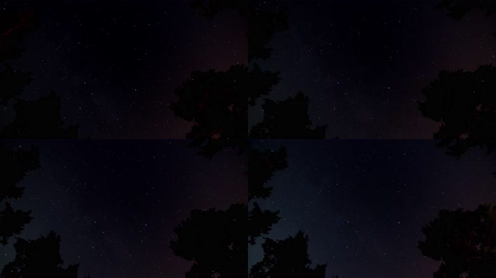 夜晚星空天空繁星4K实拍