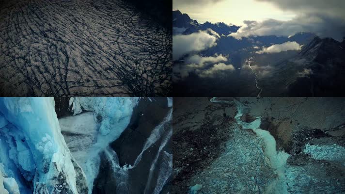 极地冰川冰山4K实拍