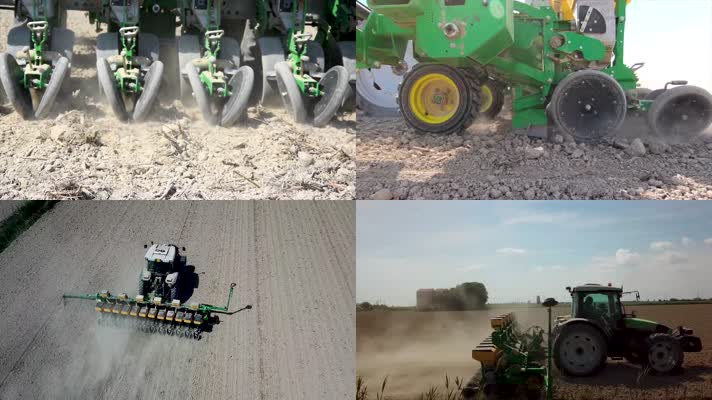 【4K】农业机械化耕种