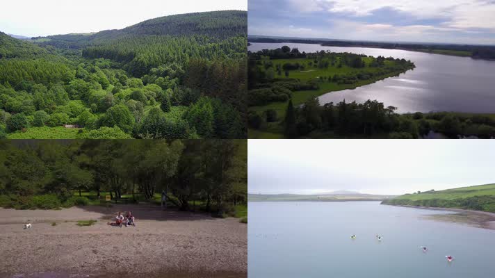 2K航拍爱尔兰自然风景