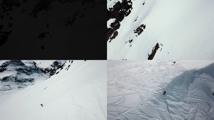 【4K】高山滑雪