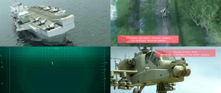 未来舰载武装直升机攻击武器作战三维动画