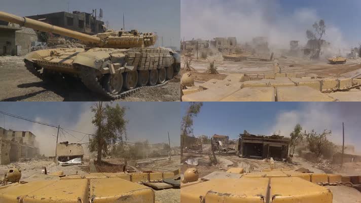 叙利亚战争政府军坦克与叛军激战实拍