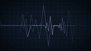 心电图脑电波曲线图折线图医疗科技背景视频素材
