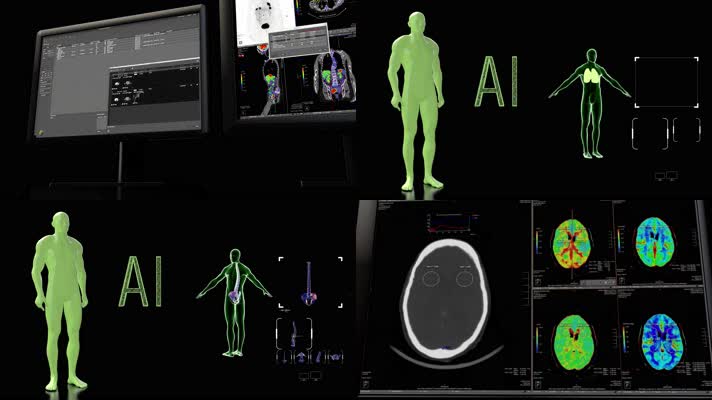 AI人工智能医疗科技医学4K