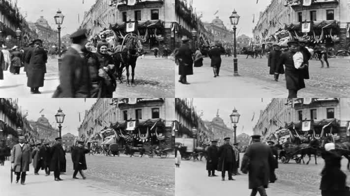1896年5月-俄罗斯莫斯科老街