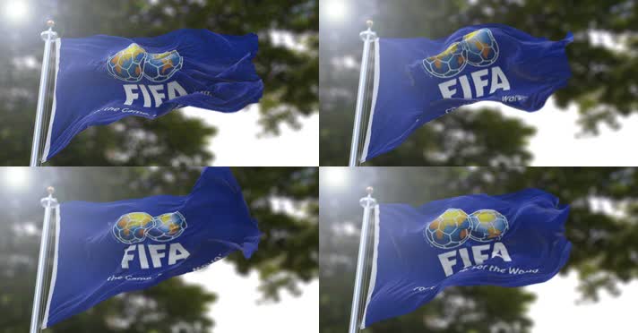 【4K】国际足球联合会旗帜B