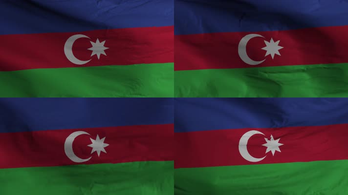 【4K】阿塞拜疆国旗