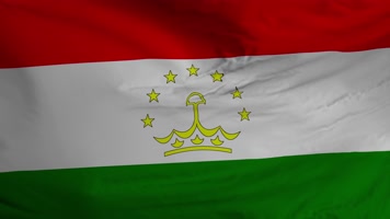 4k塔吉克斯坦国旗视频素材