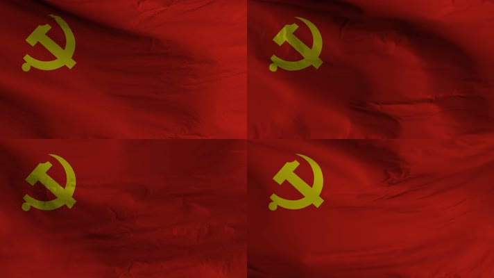 【4K】中国/苏联共产党党旗