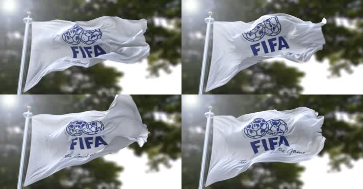 【4K】国际足球联合会旗帜A