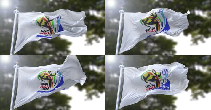 【4K】2010年南非世界杯旗帜