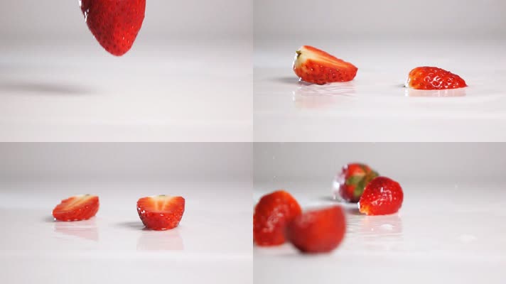 有机新鲜草莓特写镜头