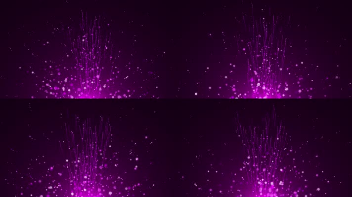紫色唯美粒子散开循环
