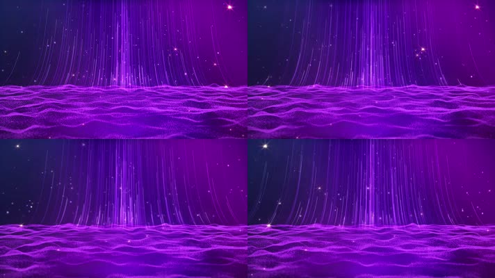 紫色线条粒子背景循环
