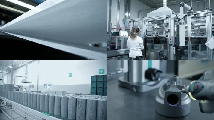 滤清器生产制造工厂工业科技企业宣传片素材