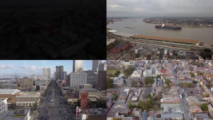 4K航拍新奥尔良城市风光宣传片素材包