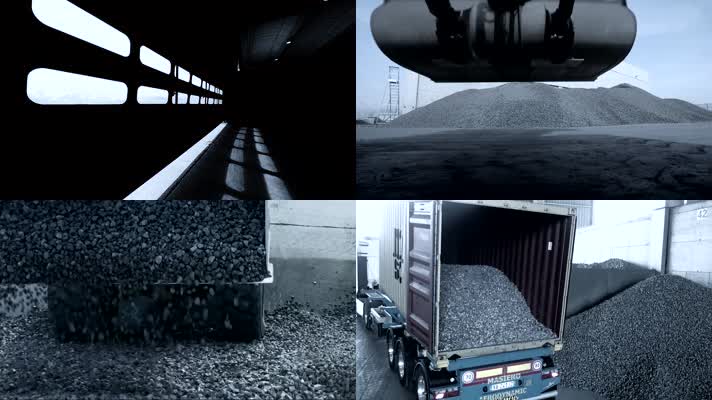 煤炭储存运输快切剪辑煤炭企业宣传片素材 