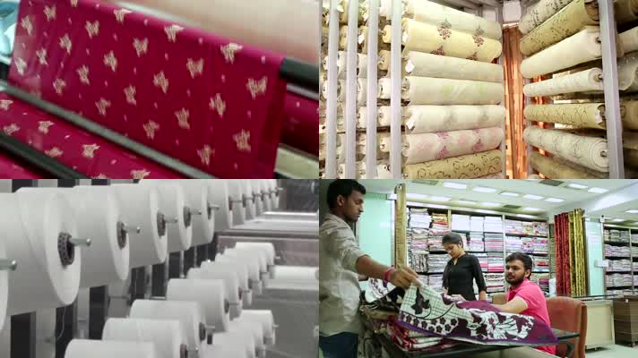 纺织布料生产视频