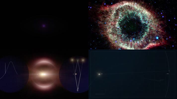浩瀚宇宙探秘天文科学观测三维模拟动画