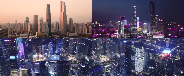 4k广州城市航拍视频