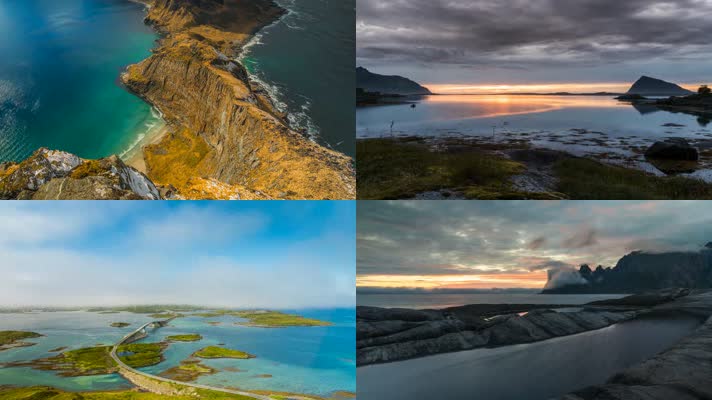 4K美丽冰岛自然风景秀延时拍摄