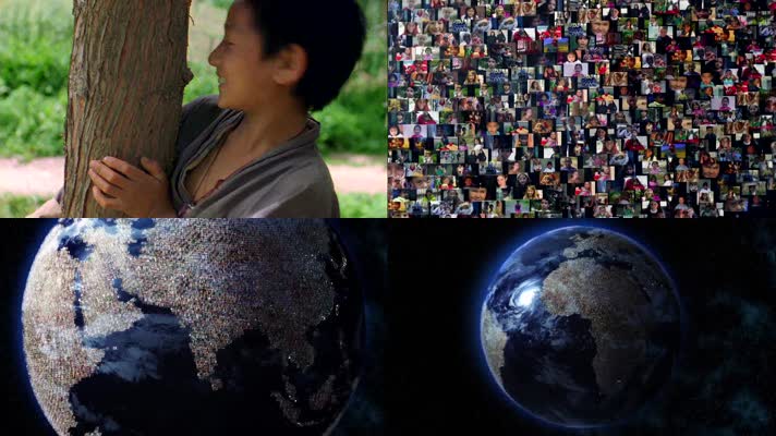 地球家园世界人口地图栏目包装开场片头