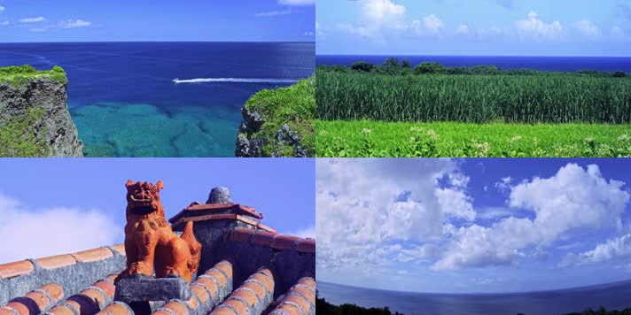 4K冲绳自然风景旅游宣传片素材