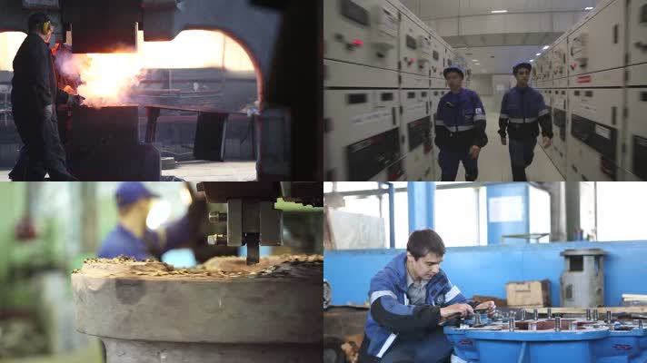 钢铁厂重工业制造数控机床加工企业宣传片